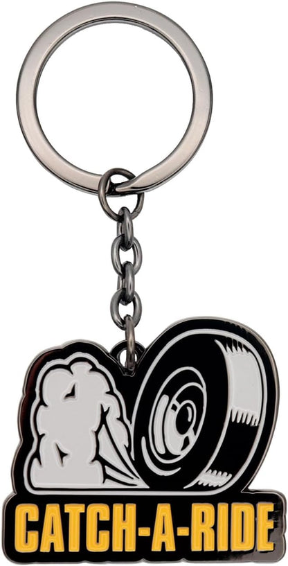FaNaTtik Borderlands Catch‑A‑Ride Metal Keyring - Officially Licensed Limited Edition Collectible Keychain for Gamers & Fans - Individually Numbered - 42.5 x 49mm