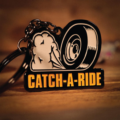 FaNaTtik Borderlands Catch‑A‑Ride Metal Keyring - Officially Licensed Limited Edition Collectible Keychain for Gamers & Fans - Individually Numbered - 42.5 x 49mm