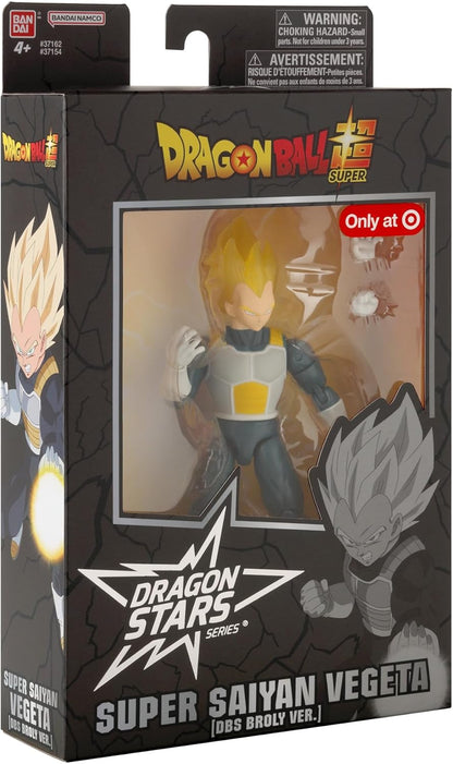 Bandai Dragon Stars Super Saiyan Vegeta Action Figure - Dragon Ball Super: Broly Movie - 17cm Articulated Anime Figure