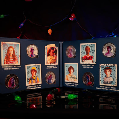 FaNaTtik Stranger Things Yearbook Collectible Coin Set – Official Limited Edition Album with 6 Unique Coins