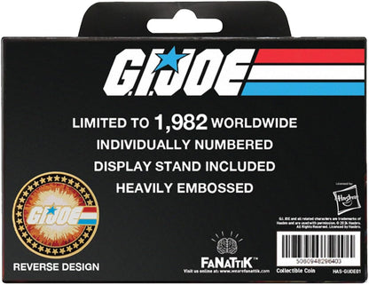 FaNaTtik G.I. Joe 60th Anniversary 24k Gold Plated Limited Edition Coin In Collector's Box – A Real American Hero - Officially Licensed Merchandise