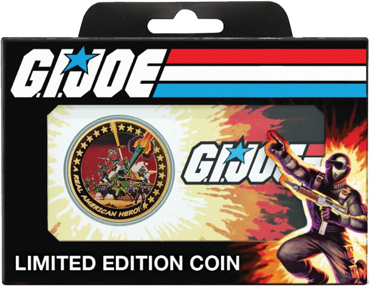 FaNaTtik G.I. Joe 60th Anniversary 24k Gold Plated Limited Edition Coin In Collector's Box – A Real American Hero - Officially Licensed Merchandise