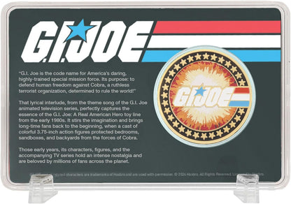 FaNaTtik G.I. Joe 60th Anniversary 24k Gold Plated Limited Edition Coin In Collector's Box – A Real American Hero - Officially Licensed Merchandise