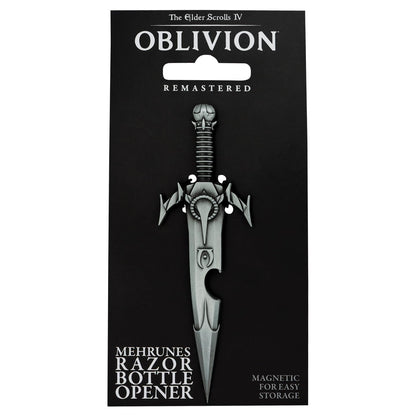 The Elder Scrolls IV: Oblivion Mehrunes’ Razor Bottle Opener – Official Licensed Metal Replica with Magnet