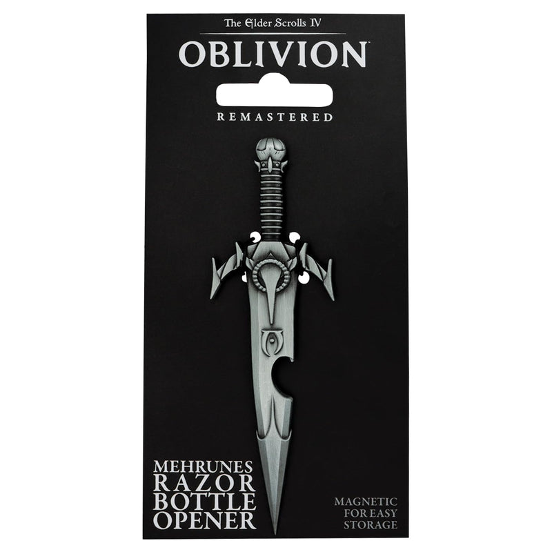 The Elder Scrolls IV: Oblivion Mehrunes’ Razor Bottle Opener – Official Licensed Metal Replica with Magnet