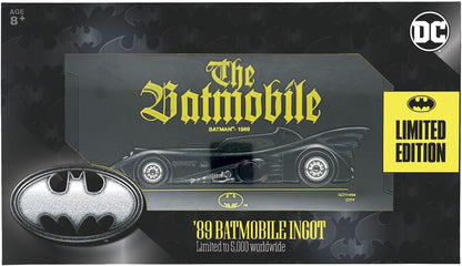 FaNaTtik Batman Batmobile Large Collectible Metal Ingot – Official Limited Edition 1989 Movie Memorabilia – Individually Numbered with Display Stand – 145 x 73.6mm, 5,000 Worldwide