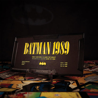 FaNaTtik Batman Batmobile Large Collectible Metal Ingot – Official Limited Edition 1989 Movie Memorabilia – Individually Numbered with Display Stand – 145 x 73.6mm, 5,000 Worldwide