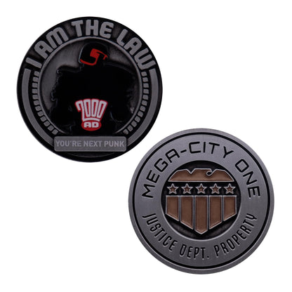 FaNaTtik 2000 AD Judge Dredd Mega-City One Collectible Coin - Limited Edition - Individually Numbered