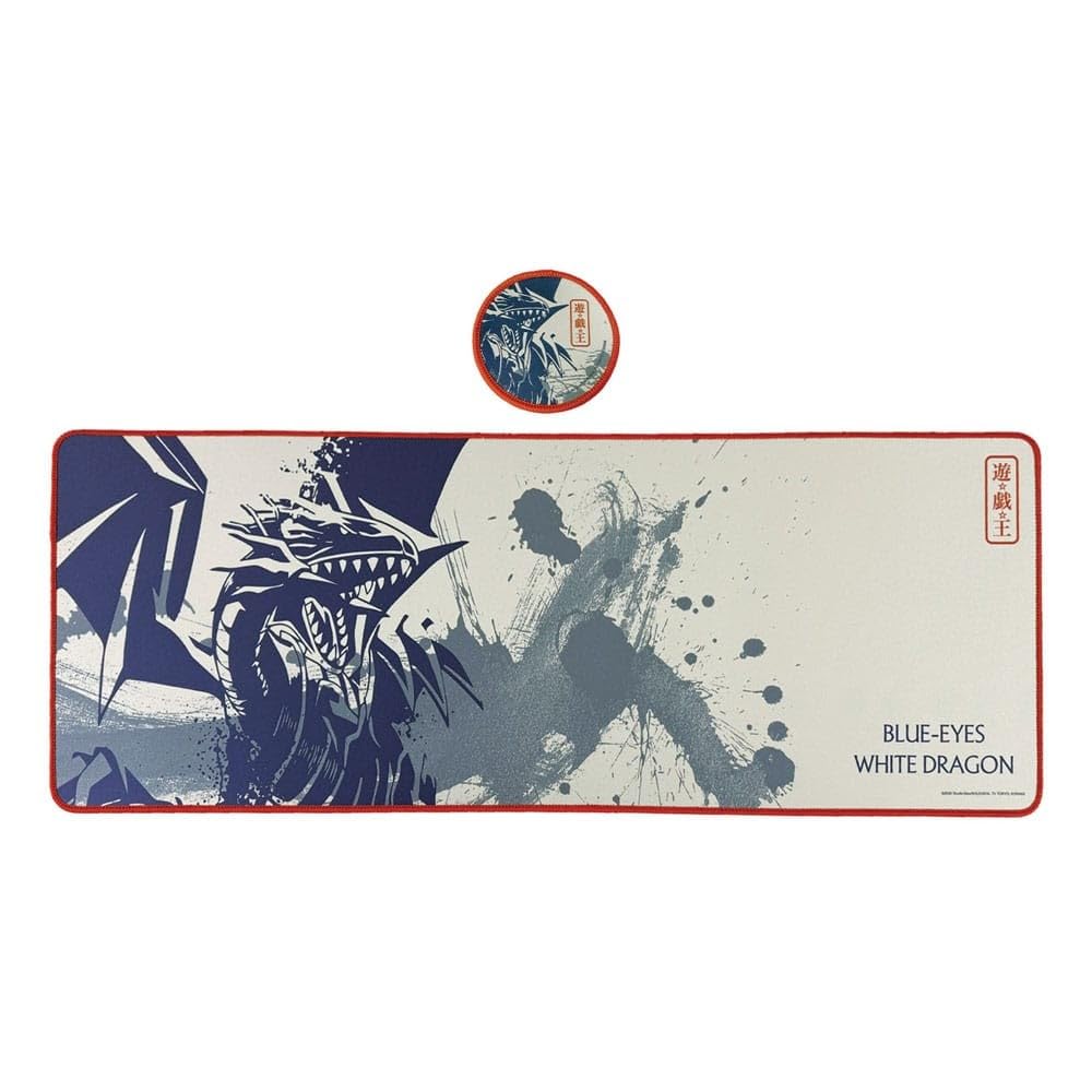 Yu-Gi-Oh! XL Desk Pad & Coaster Set – Large Gaming Mouse/keyboard Mat with Matching Coaster, Officially Licensed Anime Trading Card Game Desk Accessory, Gift for Yu-Gi-Oh! Fans & Collectors