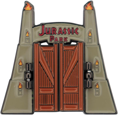 Jurassic Park Gates Limited Edition Special Hinged Pin Badge - Individually Numbered - Officially Licensed Merchandise