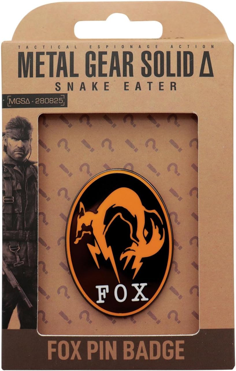 Metal Gear Solid Delta: Snake Eater – FOX Unit Limited Edition Pin Badge | Officially Licensed Collectible | Individually Numbered, 9,995 Worldwide