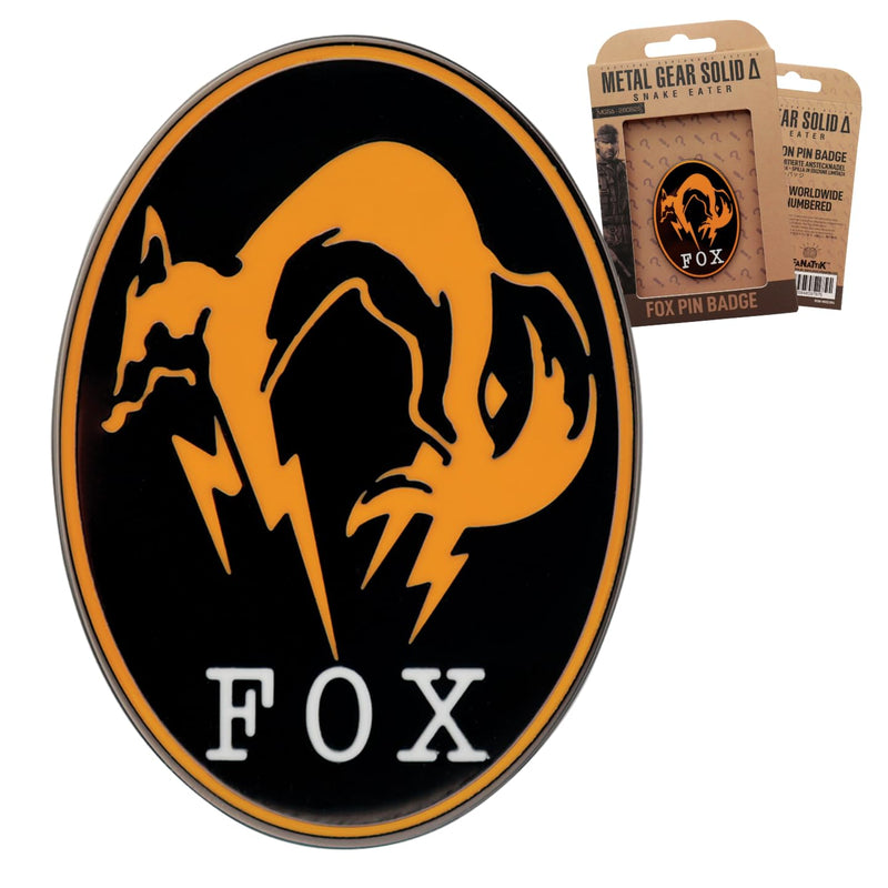 Metal Gear Solid Delta: Snake Eater – FOX Unit Limited Edition Pin Badge | Officially Licensed Collectible | Individually Numbered, 9,995 Worldwide