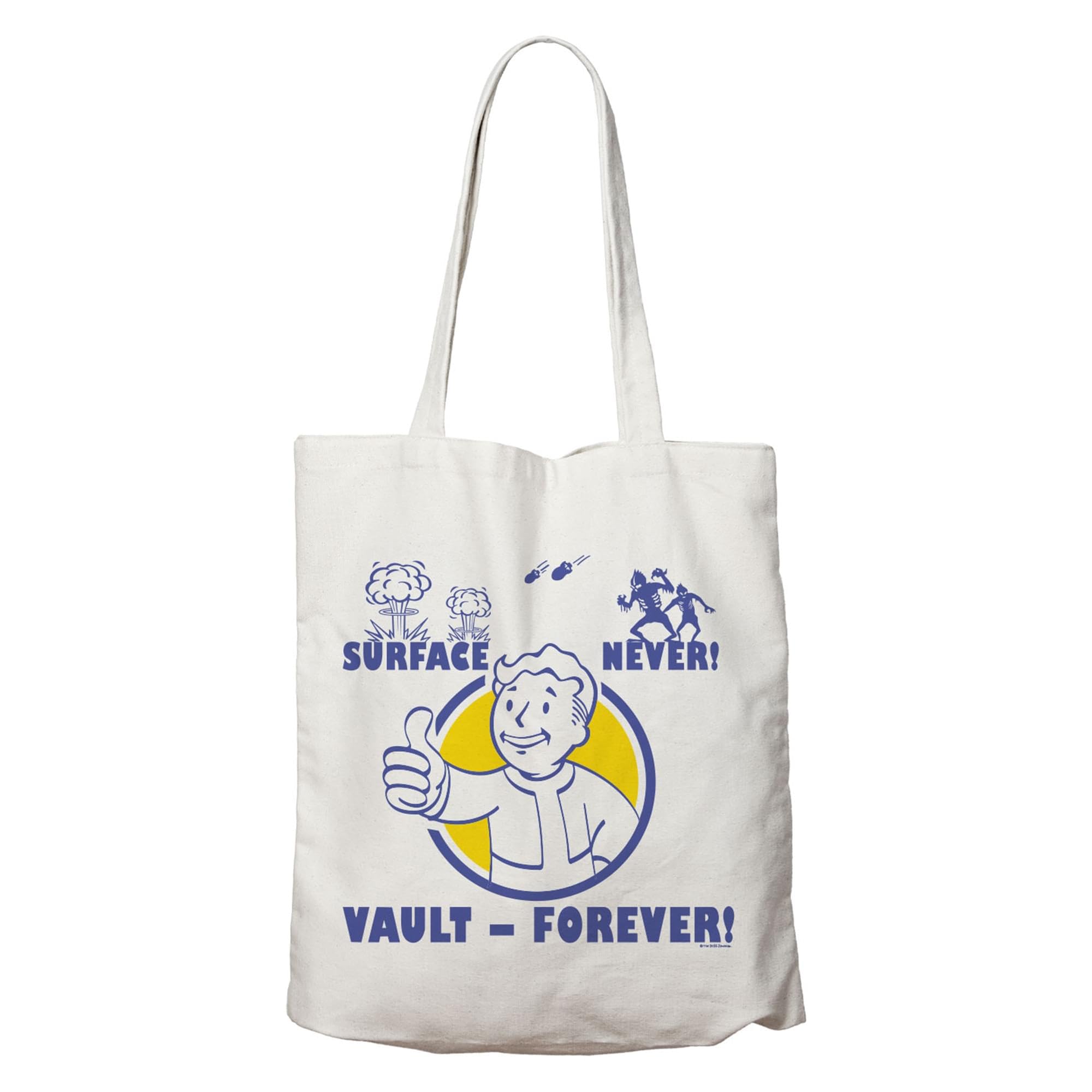 Fallout Tote Bag – Official Merchandise Canvas Shopper with Vault-Tec Logo | Reusable Gaming Gift