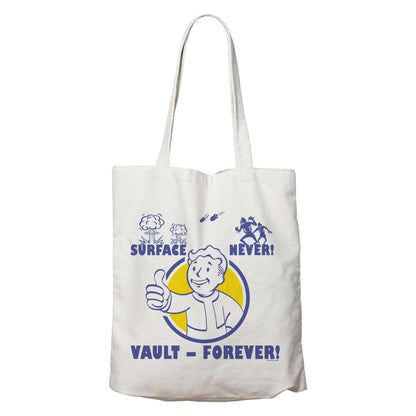 Fallout Tote Bag – Official Merchandise Canvas Shopper with Vault-Tec Logo | Reusable Gaming Gift