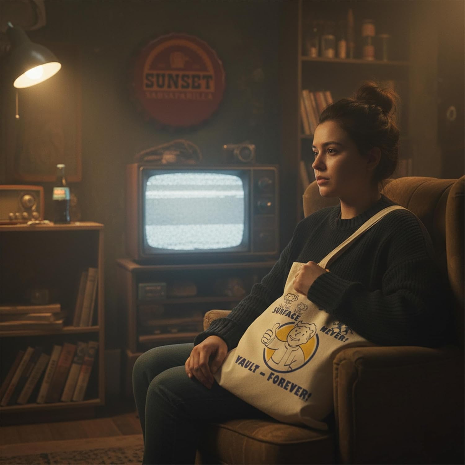 Fallout Tote Bag – Official Merchandise Canvas Shopper with Vault-Tec Logo | Reusable Gaming Gift