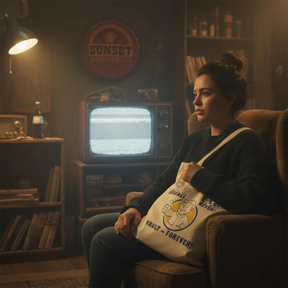 Fallout Tote Bag – Official Merchandise Canvas Shopper with Vault-Tec Logo | Reusable Gaming Gift