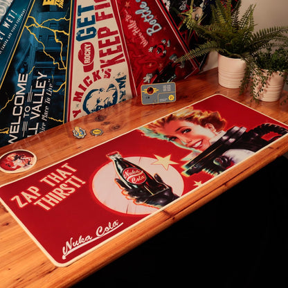 Fallout Desk Pad & Coaster Set Nuka-Cola