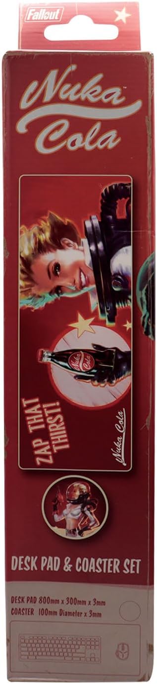 Fallout Desk Pad & Coaster Set Nuka-Cola