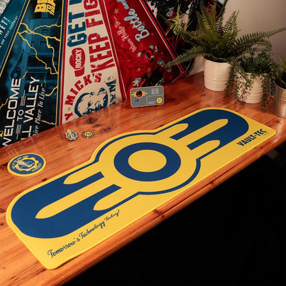 Fallout Vault-Tec XL Gaming Desk Pad & Coaster Set – Officially Licensed Merchandise