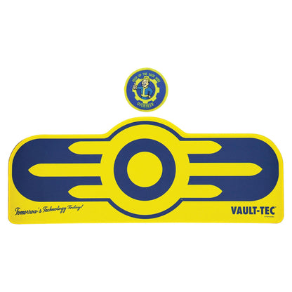 Fallout Vault-Tec XL Gaming Desk Pad & Coaster Set – Officially Licensed Merchandise