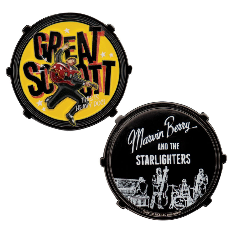 FaNaTtik Ritorno al futuro Marvin Berry & The Starlighters moneta da collezione – edizione limitata – numerata individualmente – licenza ufficiale Merchandise
