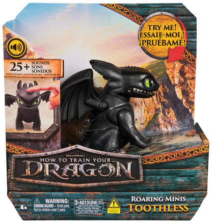 DreamWorks Dragons 6072696 Roaring Mini Int Toothless, Multicoloured