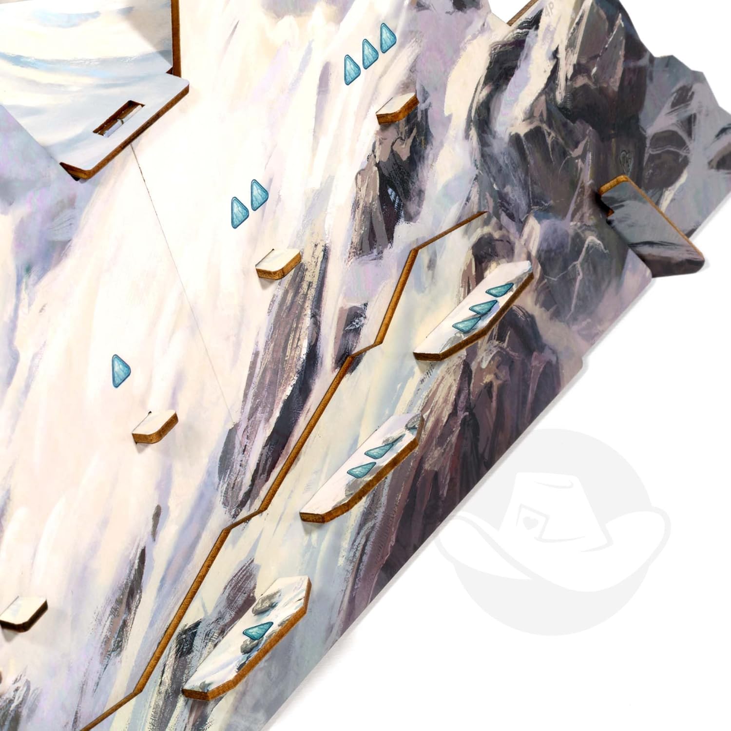 Starling Games | Everdell: Silverfrost Wooden Mountain | Board Game Expansion | Ages 10+ | 1-4 Players | 40-80 Minutes Playing Time
