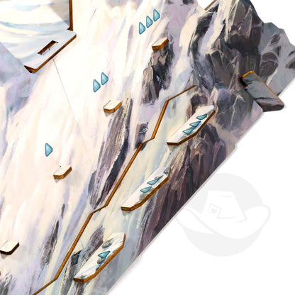 Starling Games | Everdell: Silverfrost Wooden Mountain | Board Game Expansion | Ages 10+ | 1-4 Players | 40-80 Minutes Playing Time
