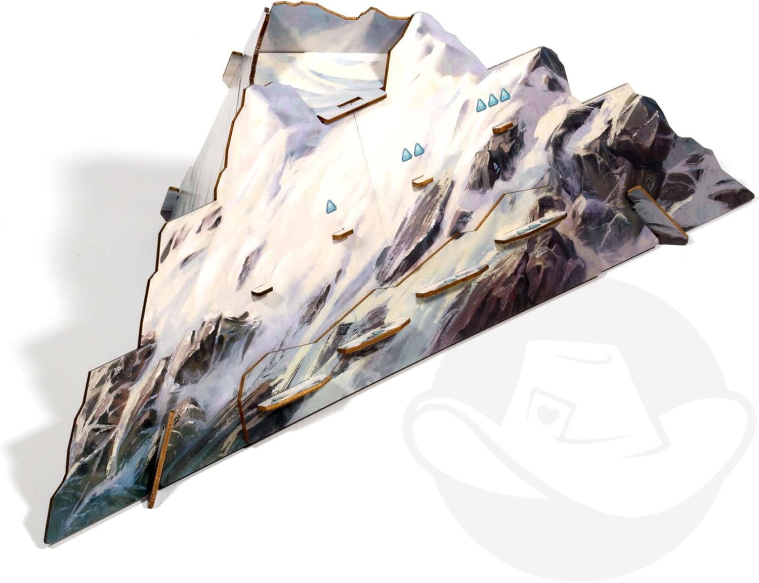 Starling Games | Everdell: Silverfrost Wooden Mountain | Board Game Expansion | Ages 10+ | 1-4 Players | 40-80 Minutes Playing Time