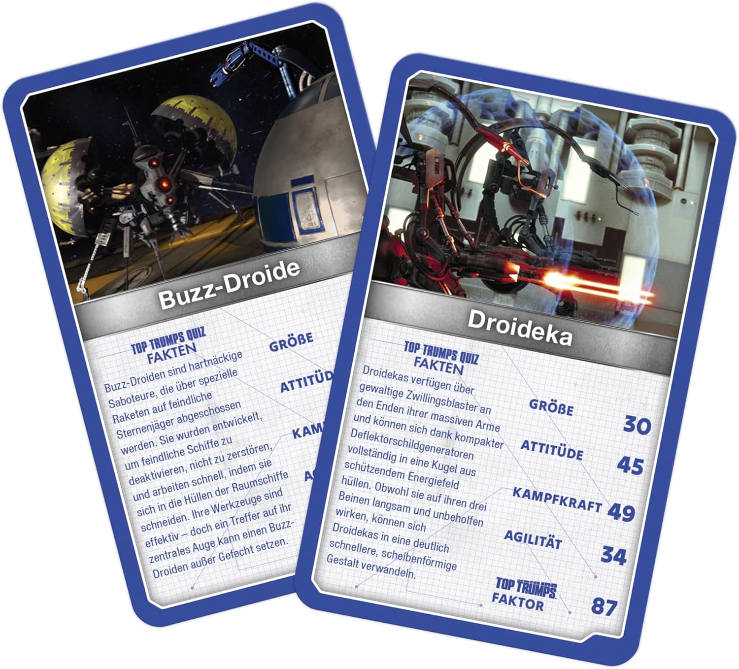 Star Wars Card Game Top Trumps Droids *German Version*