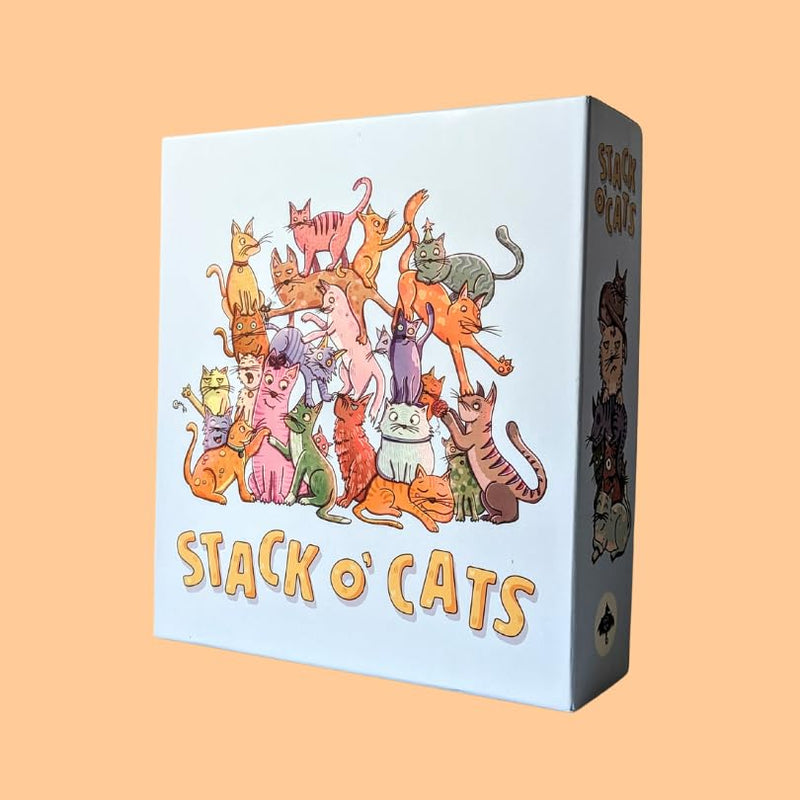 Stack O’ Cats – Family-Friendly Cat Tower Game | Adorable Wooden Dexterity Challenge & Party Fun for Kids and Adults | Up to 6 Players | Ages 5-95 | Balancing Board Game for Game Night