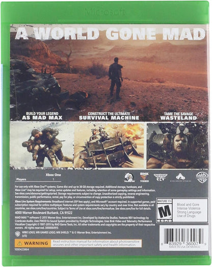 Mad Max - Xbox One Xbox One Standard