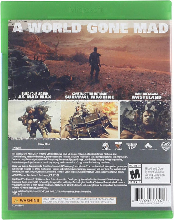 Mad Max - Xbox One Xbox One Standard