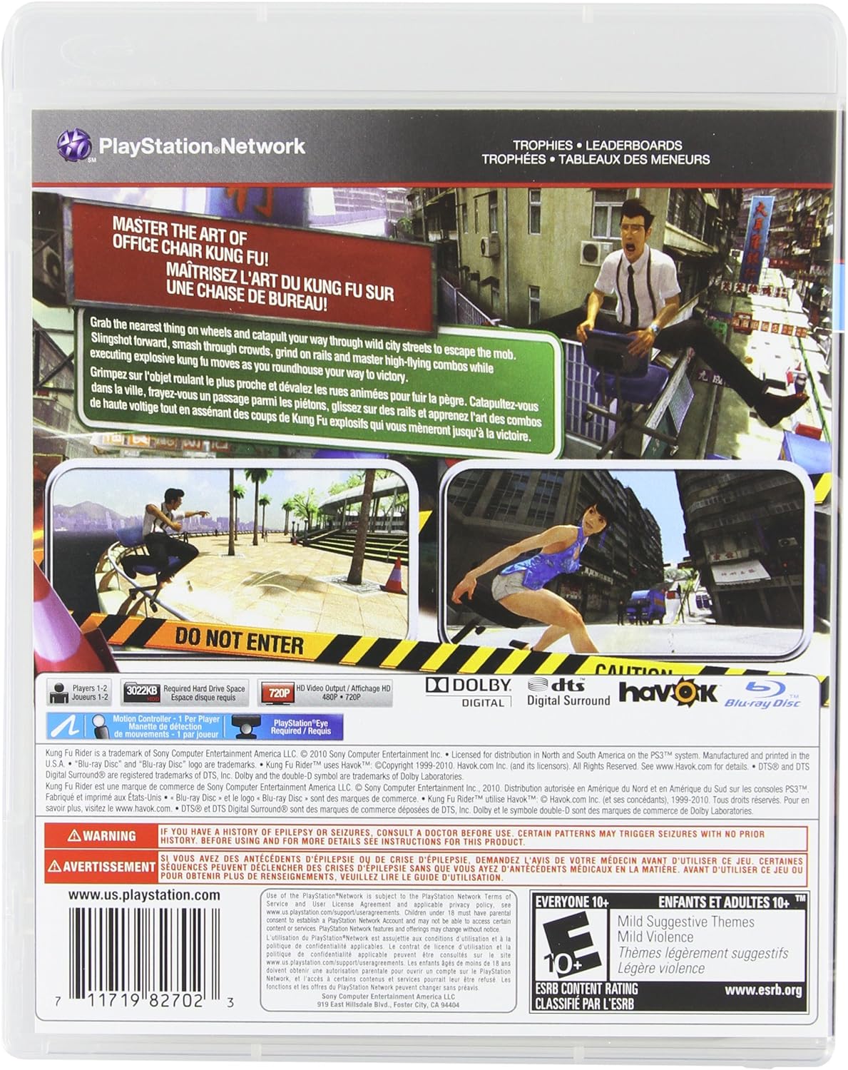 Kung Fu Rider (Motion Control) - Playstation 3