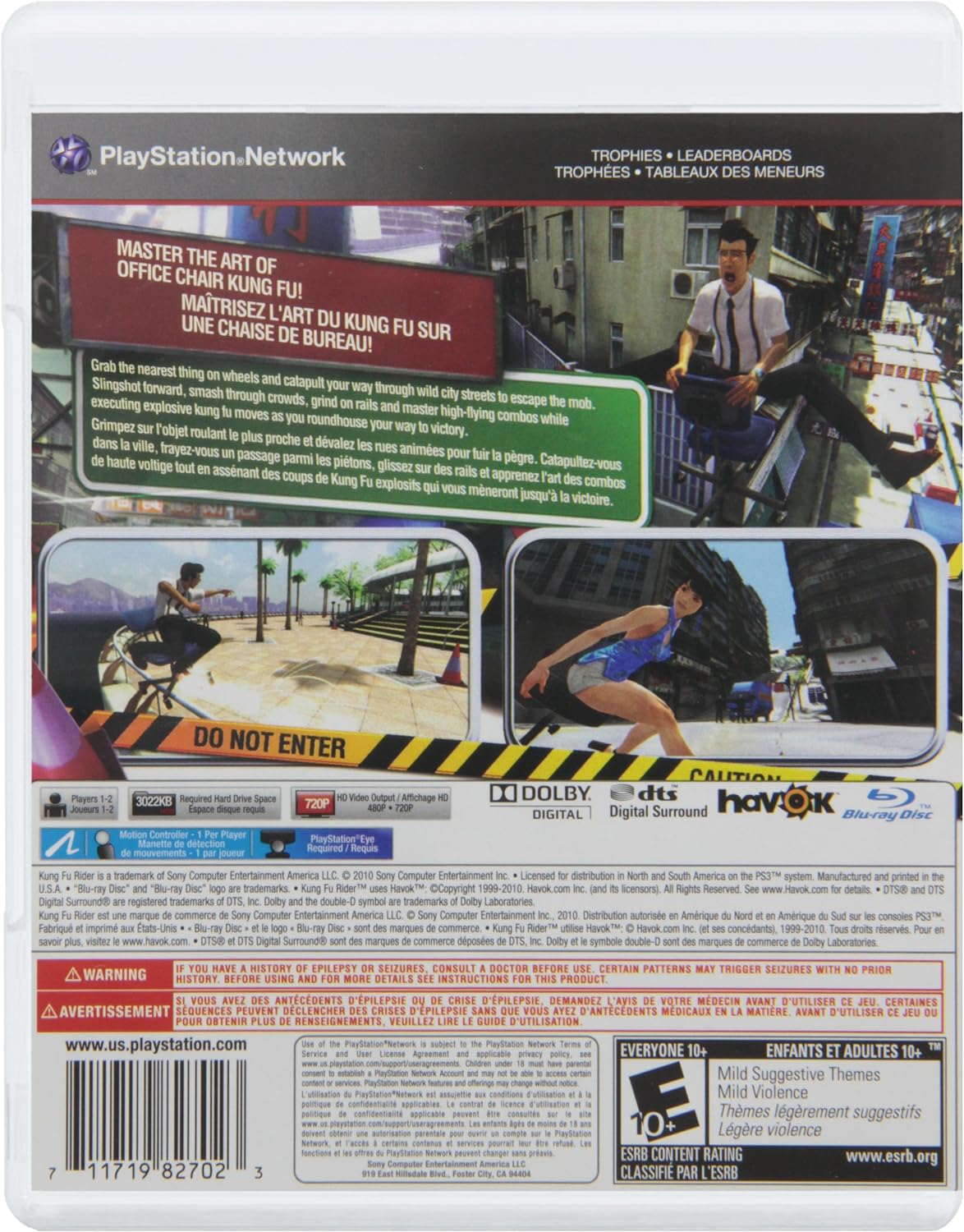 Kung Fu Rider (Motion Control) - Playstation 3