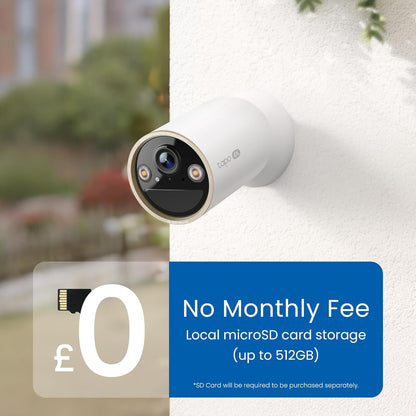 Tapo C460 V1 - Network Surveillance Camera - Indoor, Outdoor - Weatherproof - Colour (Day&Night) - 8 Mp - 3840 X 2160 -