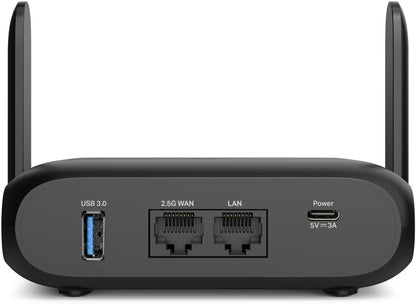 TP-Link TL-WR3602BE BE3600Mbps Wi-Fi 7 Travel Router, USB 3.0 and 2.5 Multi-Gig WAN Ports, Portable WiFi Router, VPN Client or Server, Hotspot, Access Point, USB Tethering
