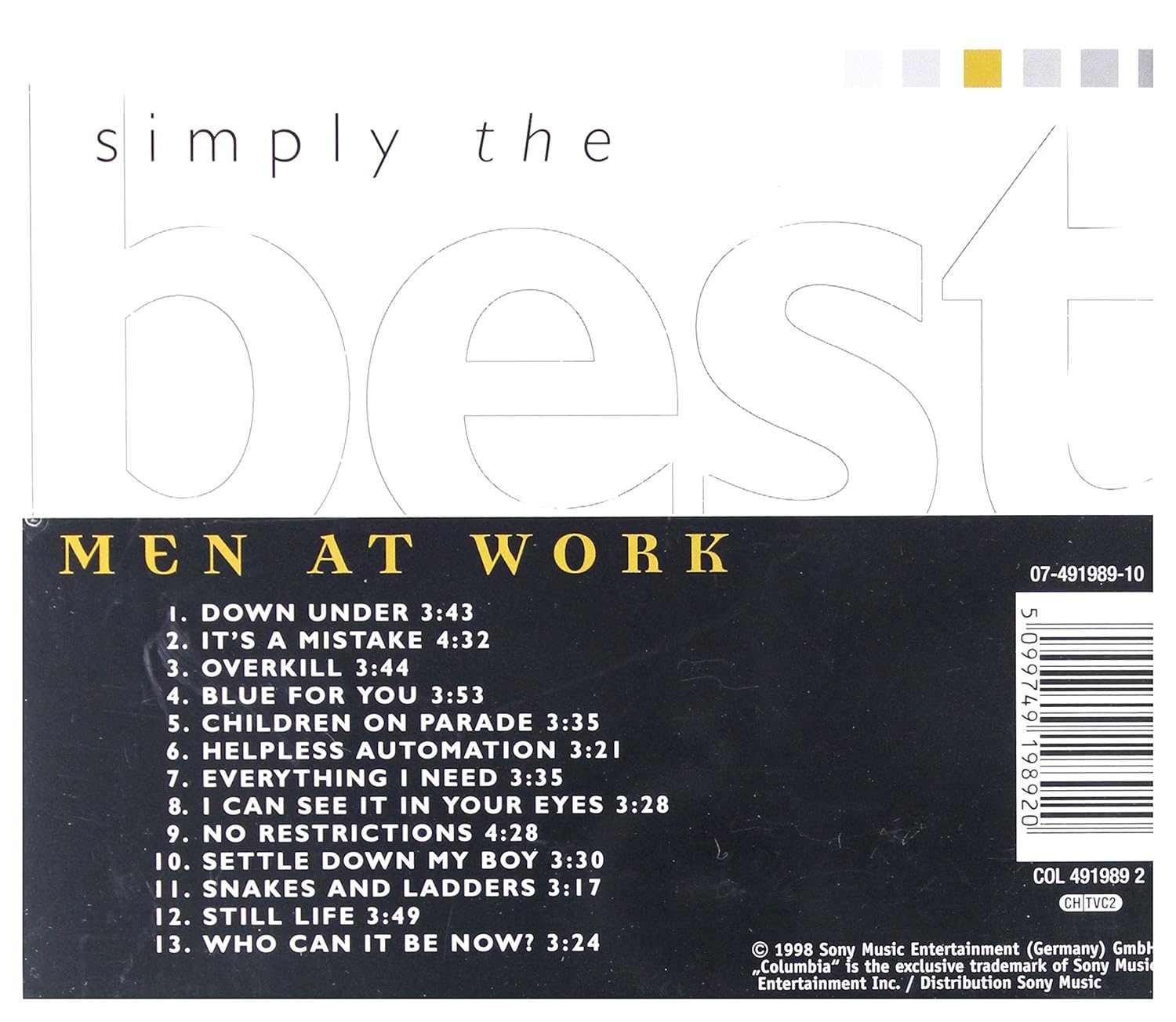 Men At Work Simply The Best