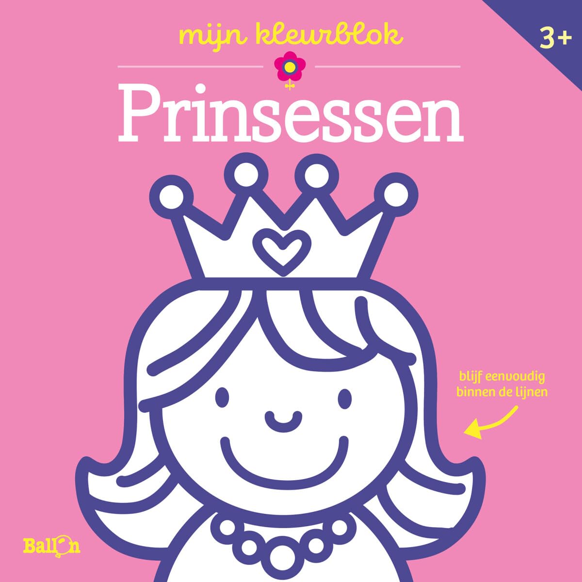 Standaard Uitgeverij - Kleurblok Junior - Prinsessen Dikke Lijnen 3+