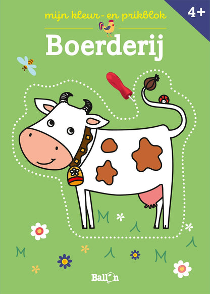 Standaard Uitgeverij - Mijn Kleur- en Prikblok: Boerderij