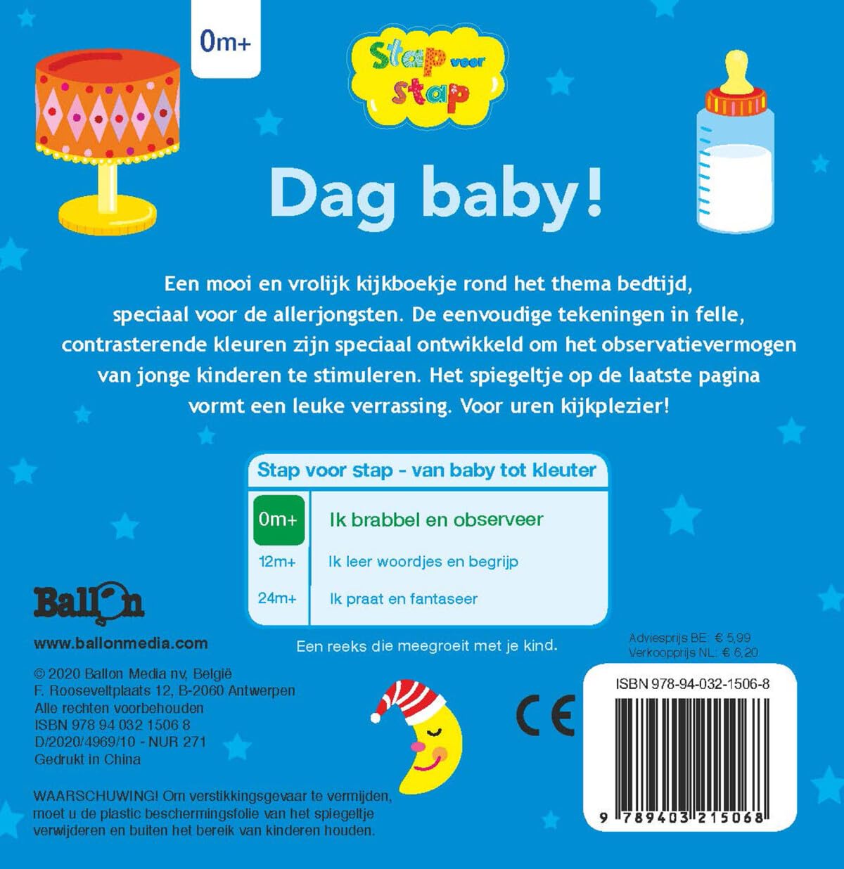 Standaard Uitgeverij - Stap Voor Stap - Dag baby! Slaap Zacht 0m+