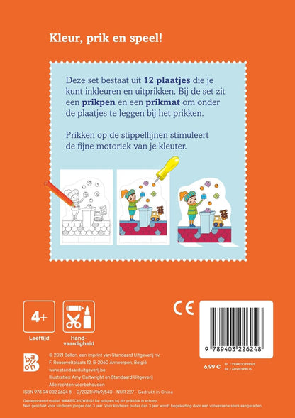 Kleur- en prikblok Sinterklaas