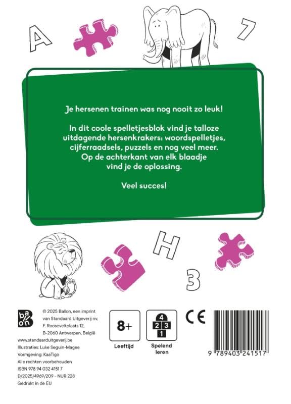 Standaard Uitgeverij - De Leukste Hersenkrakers 8+