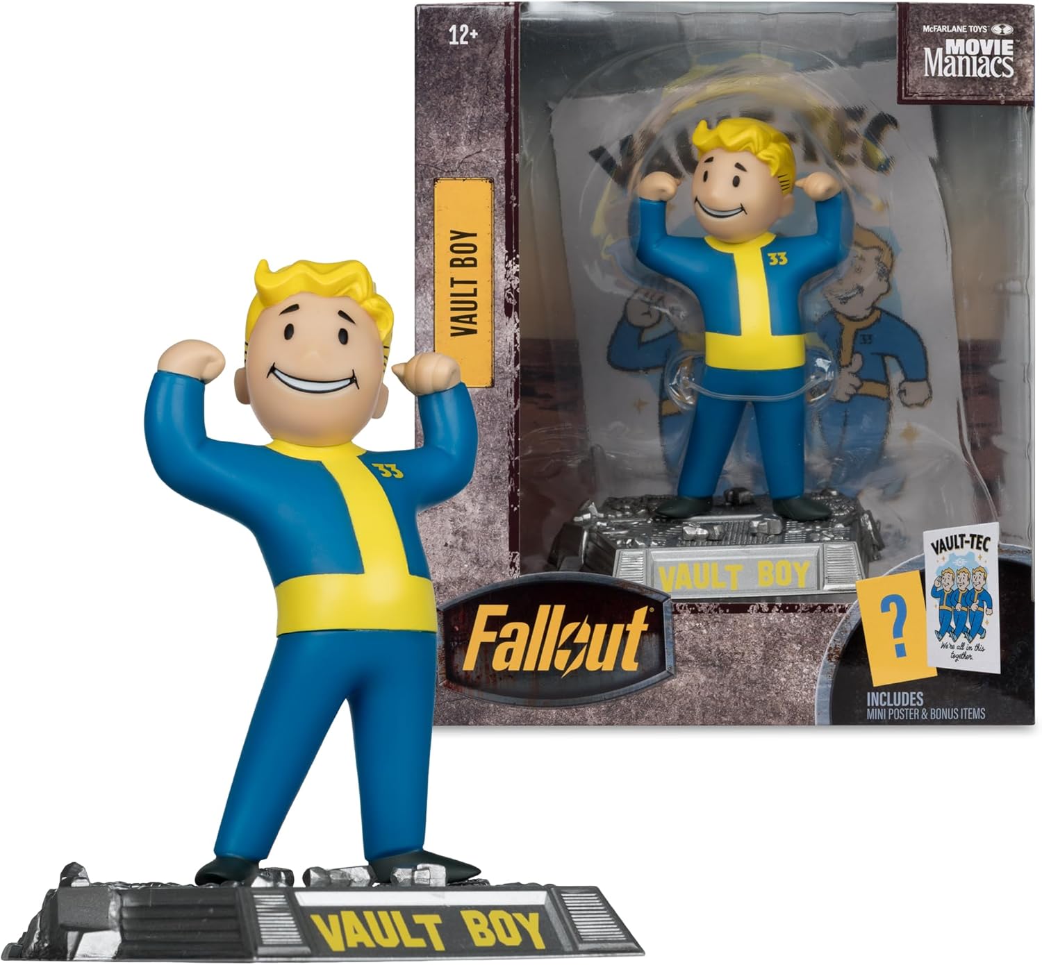 McFarlane Fallout Vault Boy (Version 1) 5in Posed Figure Toys