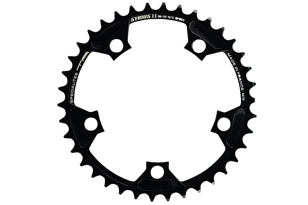 Spécialités TA Syrius 110pcd 10/11 Speed Chainring, Black