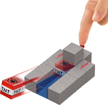 Mattel Minecraft Toys, Steve Action Figure with Accessory & Redstone Building Piece, 3.25-inch Scale Collectible Set Inspired by the Video Game, JJR85