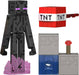 Mattel Minecraft-Spielzeuge, Enderman Actionfigur mit Zubehör und Redstone-Bauteil, vom Film inspiriertes Sammelset, maßstabsgetreu, ca. 8 cm groß, JJR88,
