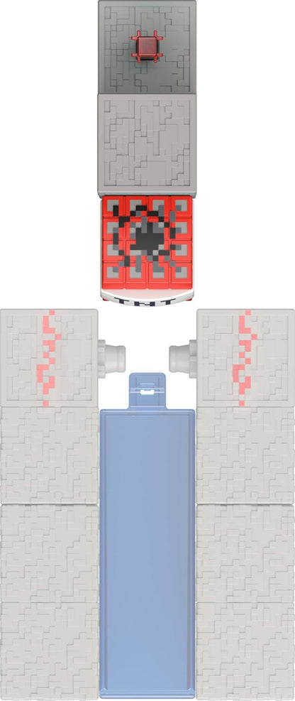 Mattel Minecraft-Spielzeuge, Enderman Actionfigur mit Zubehör und Redstone-Bauteil, vom Film inspiriertes Sammelset, maßstabsgetreu, ca. 8 cm groß, JJR88,