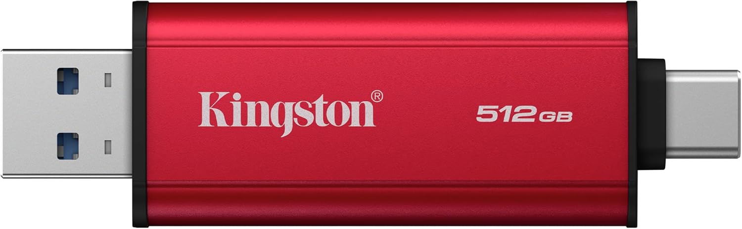 Kingston Dual Portable SSD 512GB Dual USB-A/C Up to 1050MB/s USB 3.2 Gen 2 - SPSD/512GB