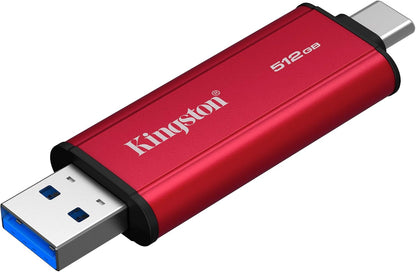 Kingston Dual Portable SSD 512GB Dual USB-A/C Up to 1050MB/s USB 3.2 Gen 2 - SPSD/512GB